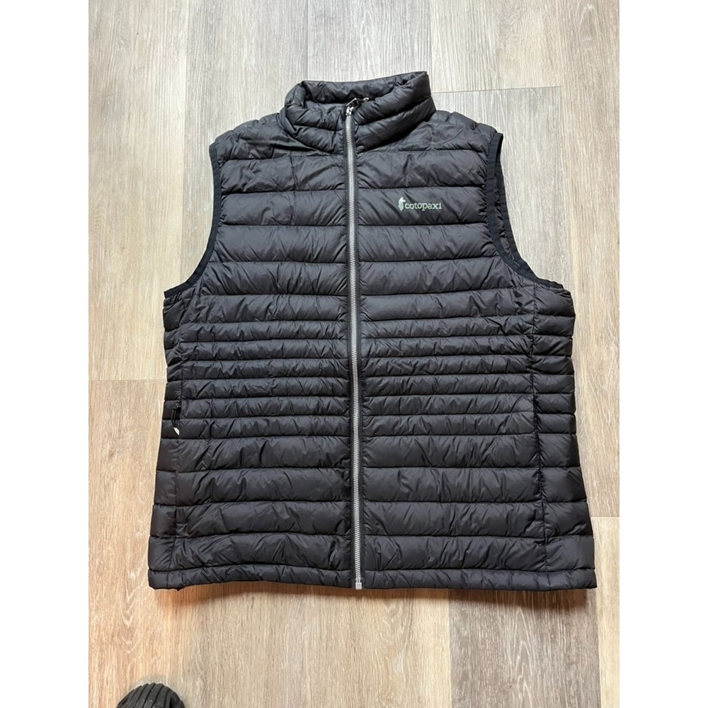 Cotopaxi Fuego Ink Black Quilted Down Full Zip Women's Outdoor Puffer Vest XL